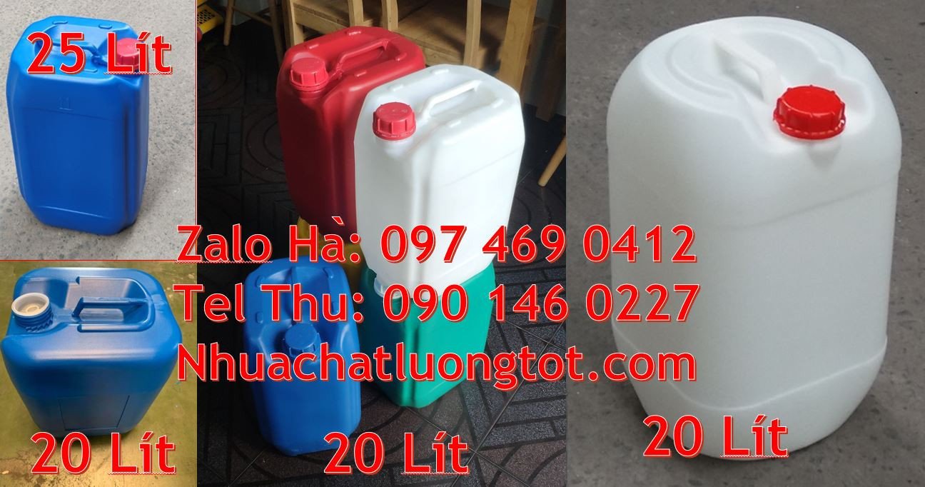 Bán can nhựa lớn 20l,can nhựa 25l đựng xăng dầu,can nhựa hdpe giá rẻ