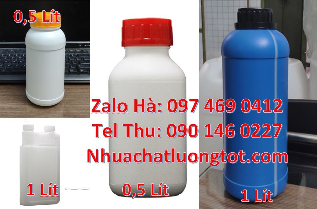 Bán chai nhựa hdpe màu trắng,chai nhựa 0.5l đựng dầu ăn,chai nhựa rẻ