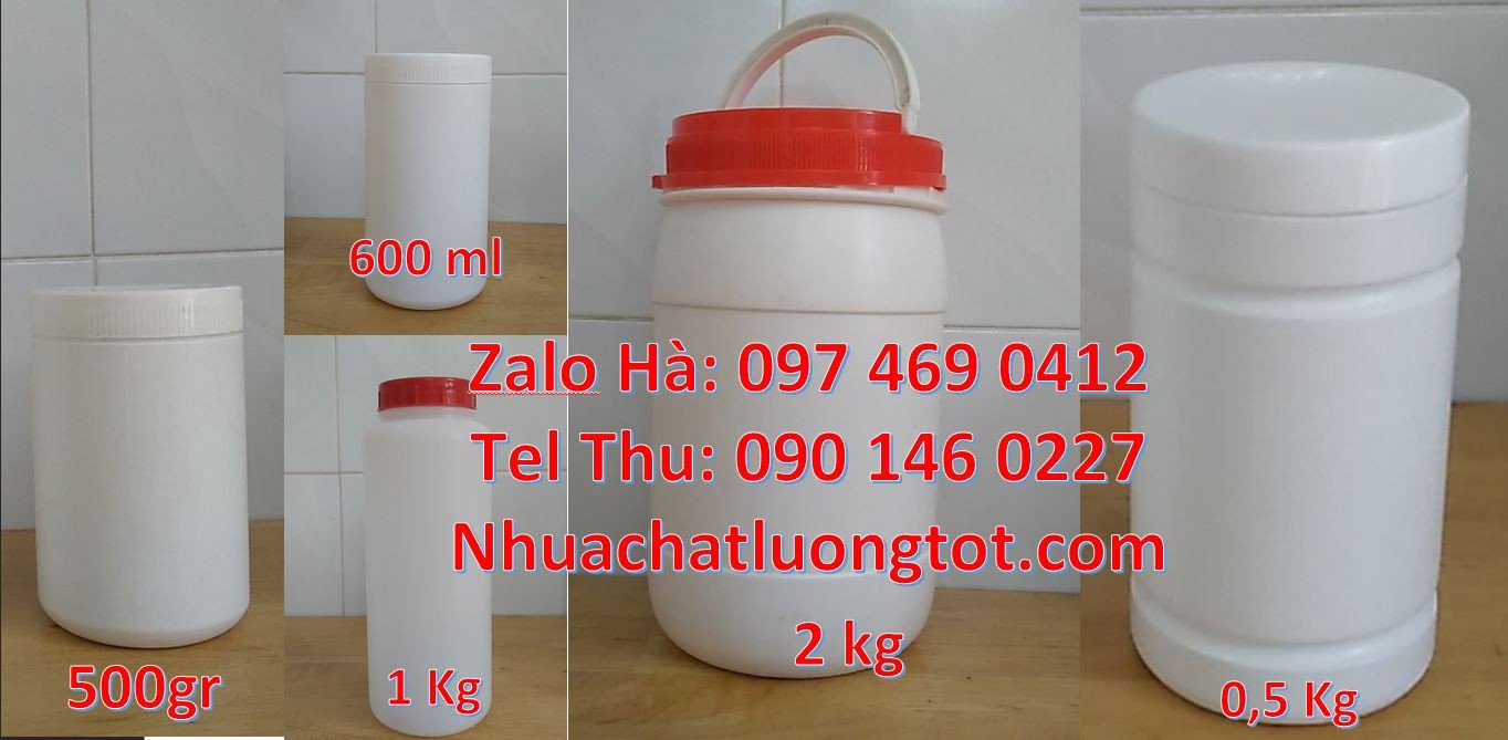 Bán hũ nhựa 2kg đựng bột giặt,hũ nhựa hdpe đựng mỹ phẩm,hũ nhựa giá rẻ