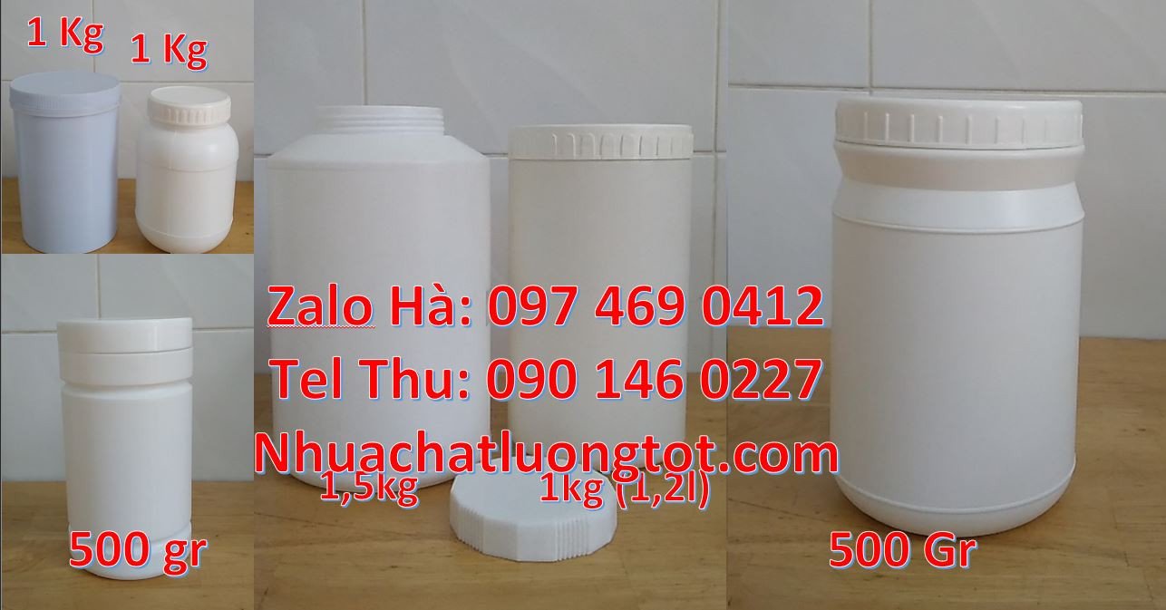 Bán hũ nhựa 2kg đựng bột giặt,hũ nhựa hdpe đựng mỹ phẩm,hũ nhựa giá rẻ