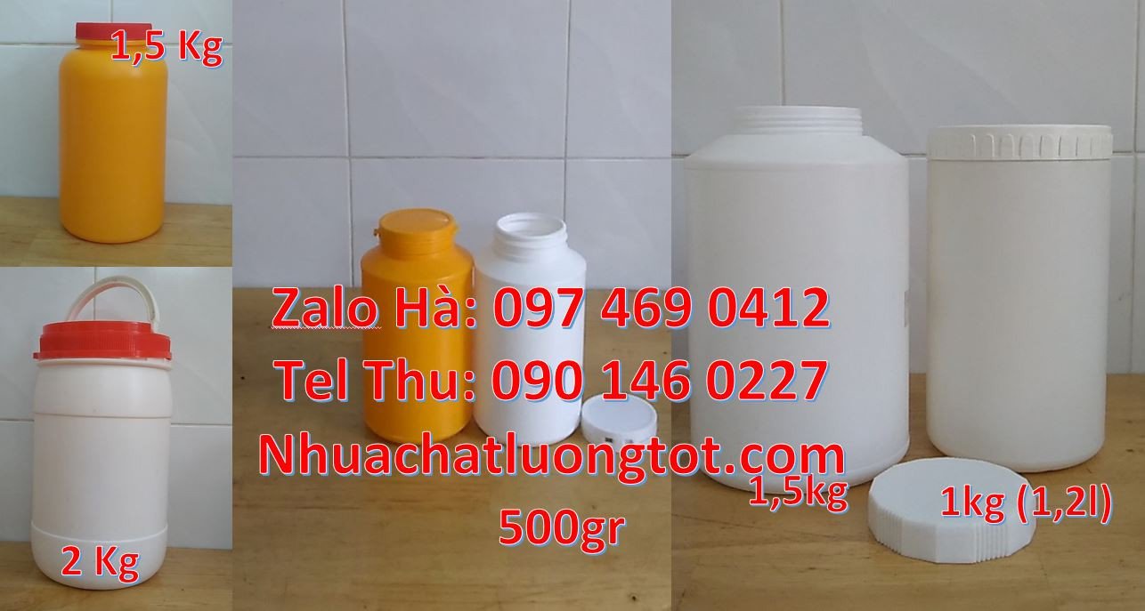 Bán hũ nhựa 2kg đựng bột giặt,hũ nhựa hdpe đựng mỹ phẩm,hũ nhựa giá rẻ