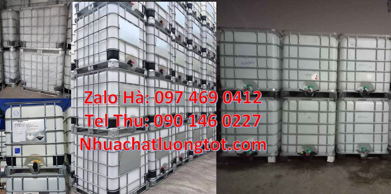 Bái sỉ lẻ thùng nhựa vuông dung tích 1000l,thùng nhựa có khung thép rẻ