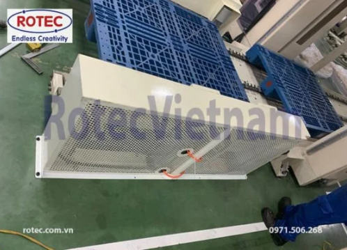 Dự án lắp đặt hệ thống băng tải xích dẫn pallet cho đối tác