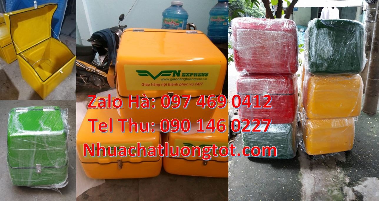ban thùng giao hàng sau xe máy,thùng giao đồ ăn nước uống giá rẻ hcm