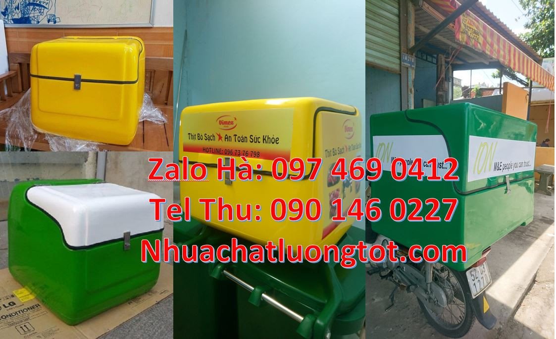 ban thùng giao hàng sau xe máy,thùng giao đồ ăn nước uống giá rẻ hcm