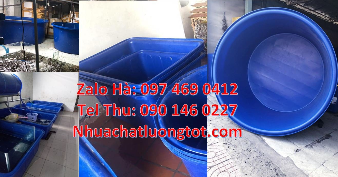 Bán thùng nhựa tròn 3000l màu xanh,thùng nhựa chữ nhật 1000l chất lươn