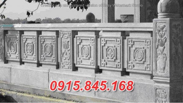 42 Lan can  hàng rào đá khối tự nhiên đẹp Hà Nội