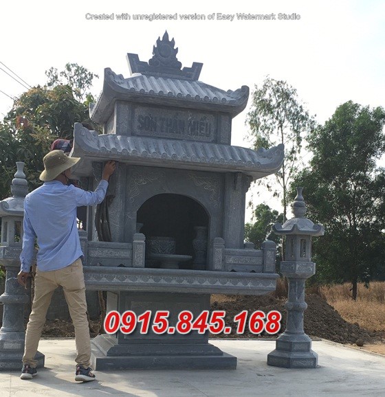 Mẫu 804 miếu thờ thần linh đá đẹp bán tiền giang am cây hương trang