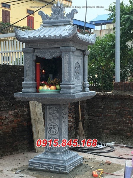 Mẫu 804 miếu thờ thần linh đá đẹp bán tiền giang am cây hương trang
