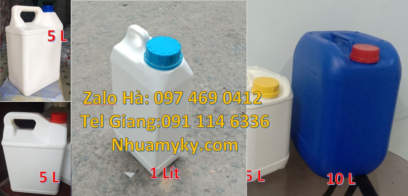 Bán can nhựa 2l đựng hóa chất,can nhựa 5l đựng thực phẩm giá rẻ hcm