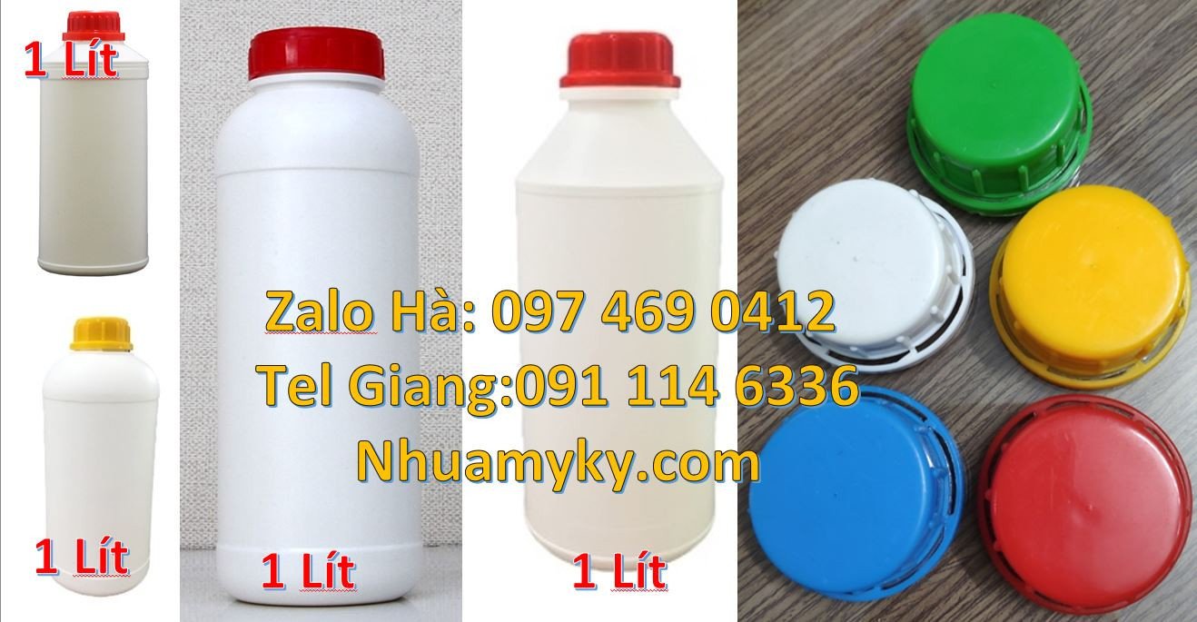bán chai nhựa lớn 1l màu trắng,chai nhựa 1l đựng thực phẩm chất lượng