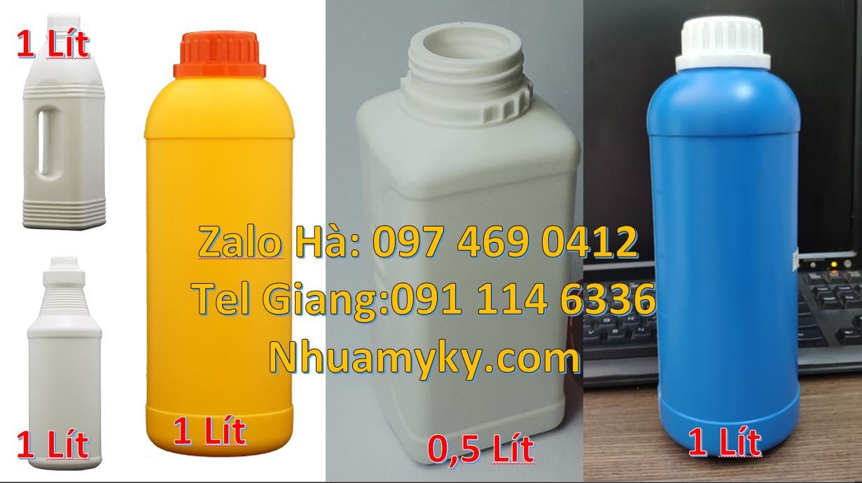 bán chai nhựa lớn 1l màu trắng,chai nhựa 1l đựng thực phẩm chất lượng
