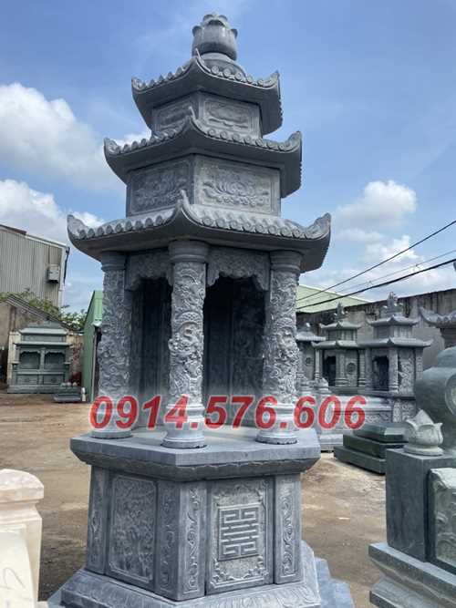 16 Tháp mộ sư bằng đá khối tự nhiên đẹp tại Hải Phòng