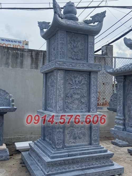 17 Bảo tháp mộ đá khối tự nhiên đẹp bán Hải Dương