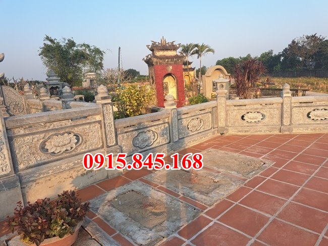 10 Hàng rào nhà mồ bằng đá tự nhiên nguyê khối đẹp bán