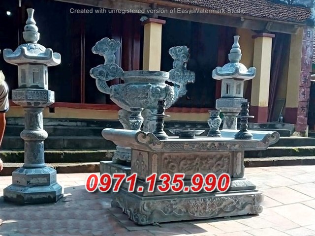 Mẫu lư hương đá đẹp bán tại bắc ninh đỉnh hương nhà thờ bằng đá