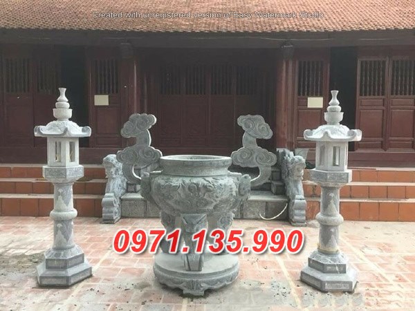 Mẫu lư hương đá đẹp bán tại bắc ninh đỉnh hương nhà thờ bằng đá