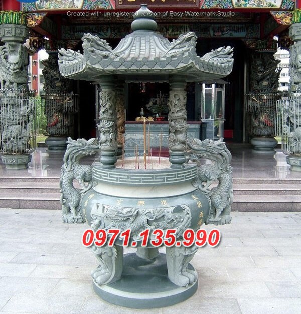 Mẫu lư hương đá đẹp bán tại bắc ninh đỉnh hương nhà thờ bằng đá