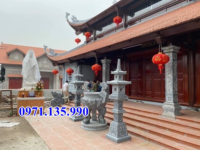 Mẫu đỉnh hương bằng đá đẹp bán tại thái bình lư hương cắm nhang