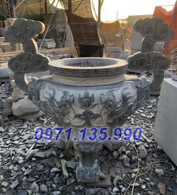 Mẫu đỉnh hương bằng đá đẹp bán tại thái bình lư hương cắm nhang