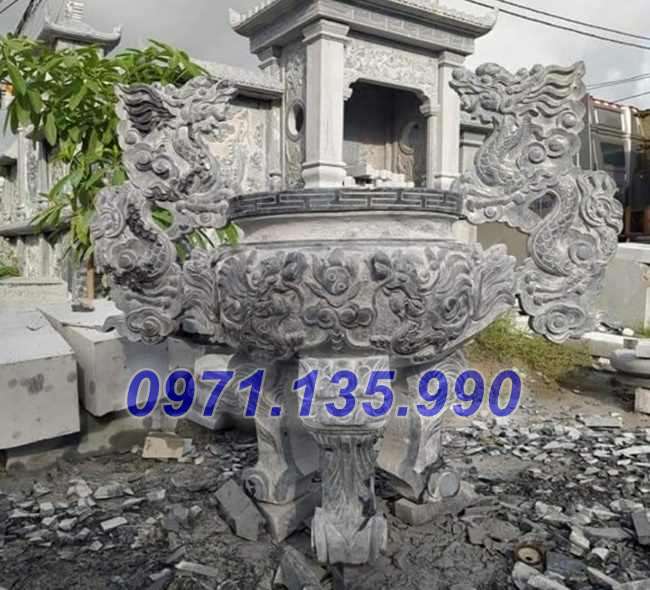 Mẫu đỉnh hương bằng đá đẹp bán tại thái bình lư hương cắm nhang