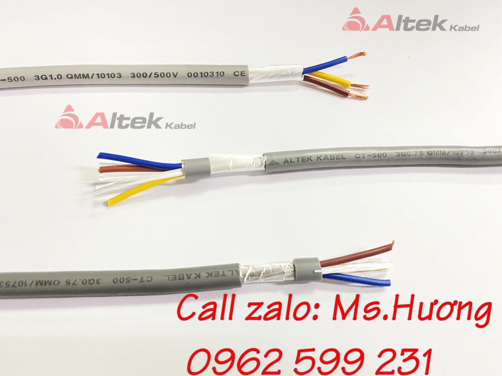 Cáp điều khiển Altek kabel 3 lõi rvv, rvvp giá sỉ