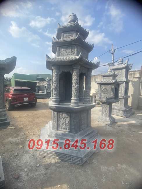 06 Tháp mộ sư đá khối tự nhiên đẹp nhất hiện nay
