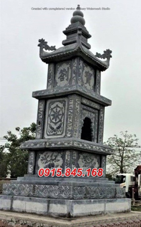 06 Tháp mộ sư đá khối tự nhiên đẹp nhất hiện nay