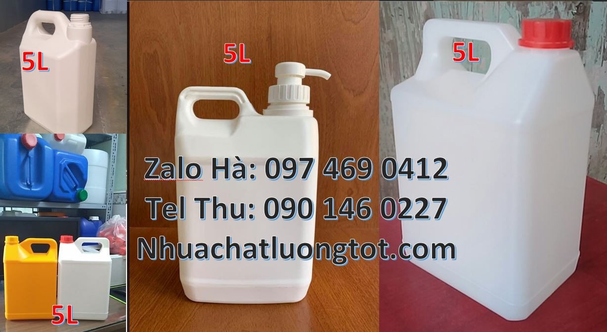 Bán can nhựa nhỏ 2l màu xanh,can nhựa 5l đựng nước rửa chén,can nhựa