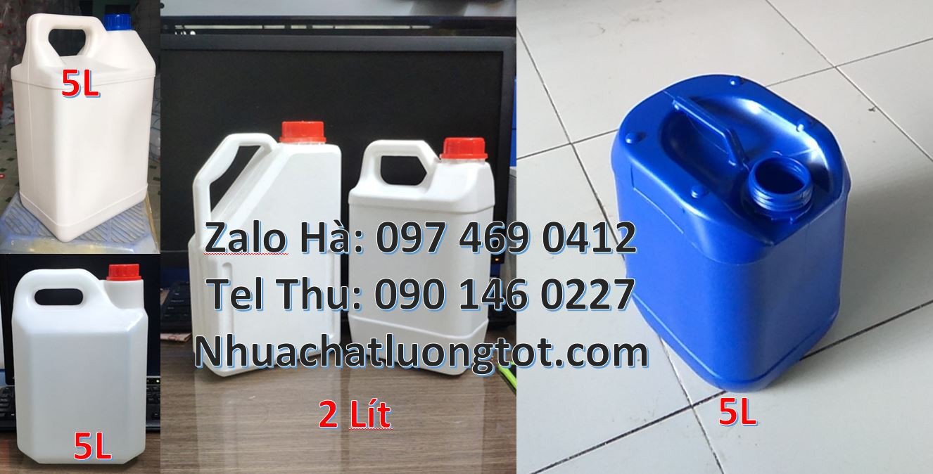 Bán can nhựa nhỏ 2l màu xanh,can nhựa 5l đựng nước rửa chén,can nhựa