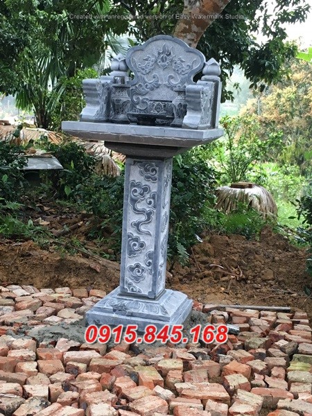 42 Cây hương thờ thiên địa bằng đá đẹp bán Hậu Giang