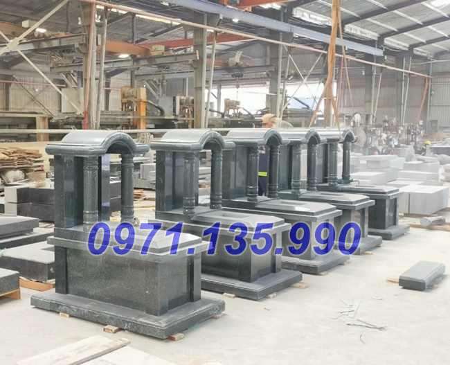 Mộ đá đôi - Mẫu mộ đôi bằng đá đẹp bán tại Hà Nội mộ đá ông bà