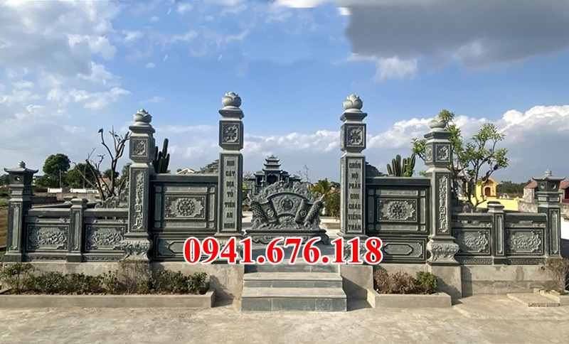 mẫu 441 mộ đá đẹp bán điện biên mồ mả gia đình ông bà bố mẹ