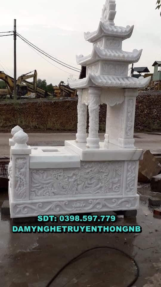 mẫu mộ đá trắng nguyên khối,mộ đá trắng tự nhiên tại hải phòng