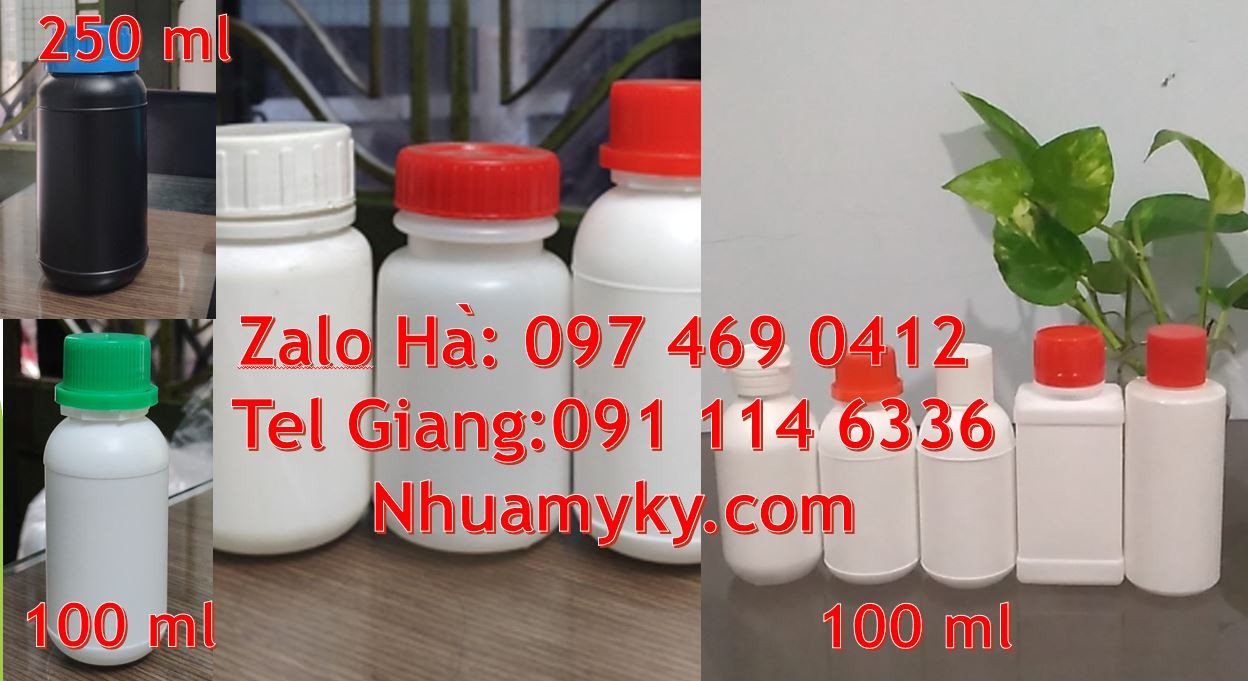 Bán chai nhựa 100ml đựng mỹ phẩm,chai nhựa 0.5l đựng tẩy rửa giá rẻ hc