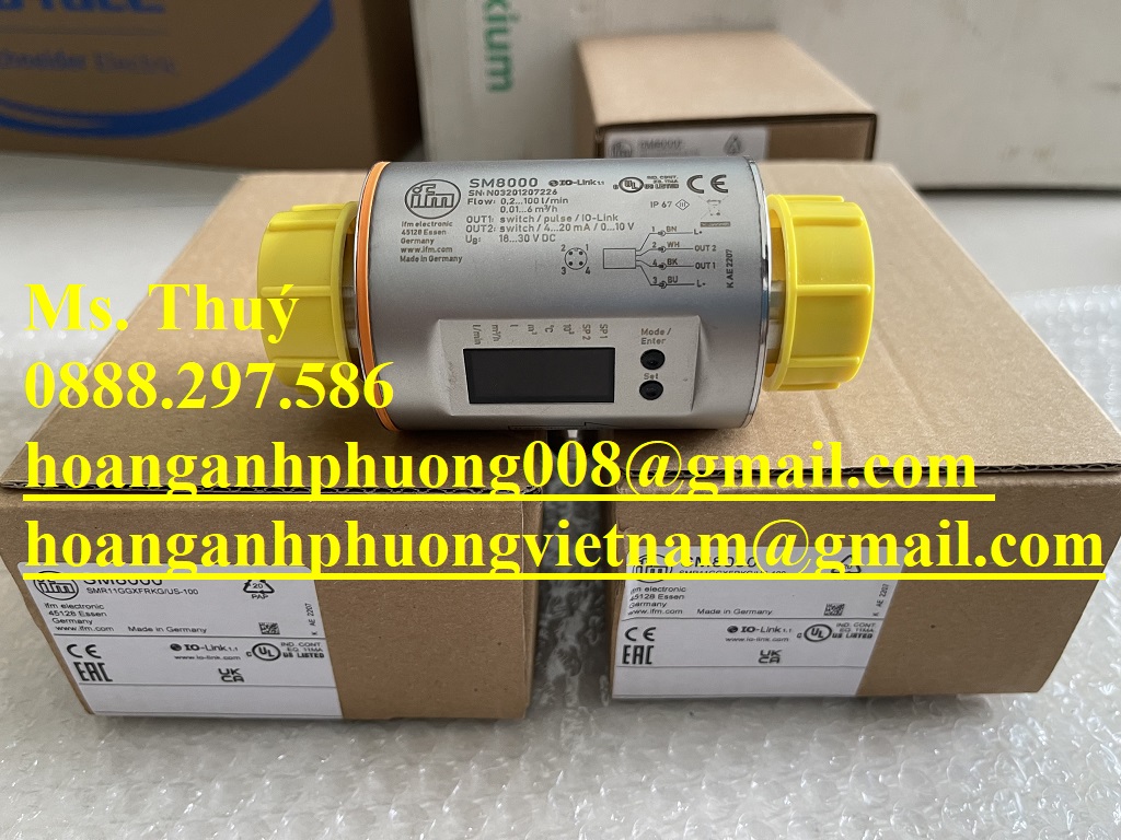 IFM SM8000 - Cảm biến lưu lượng - Nhập khẩu - Bình Dương
