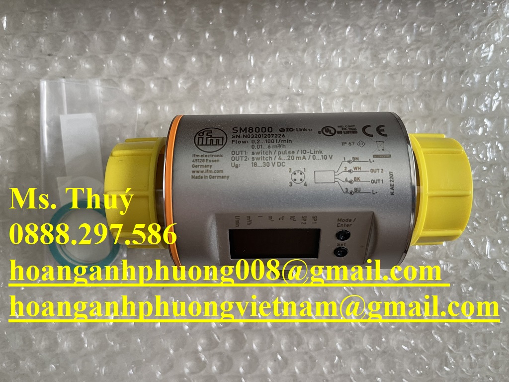 IFM SM8000 - Cảm biến lưu lượng - Nhập khẩu - Bình Dương