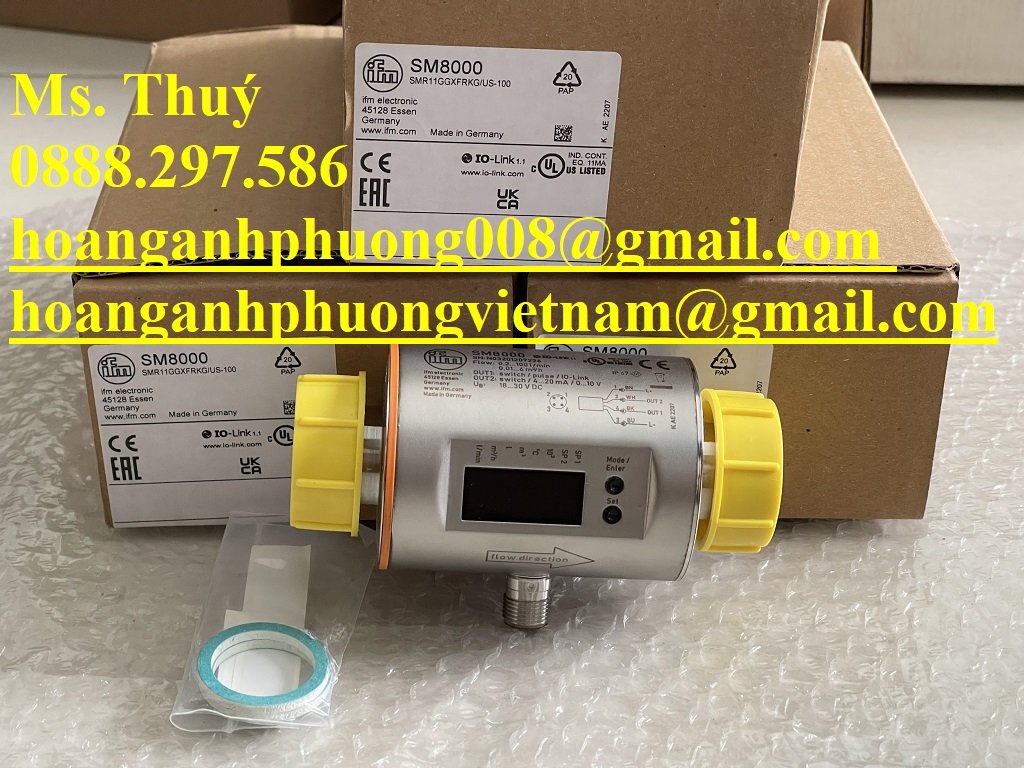 IFM SM8000 - Cảm biến lưu lượng - Nhập khẩu - Bình Dương