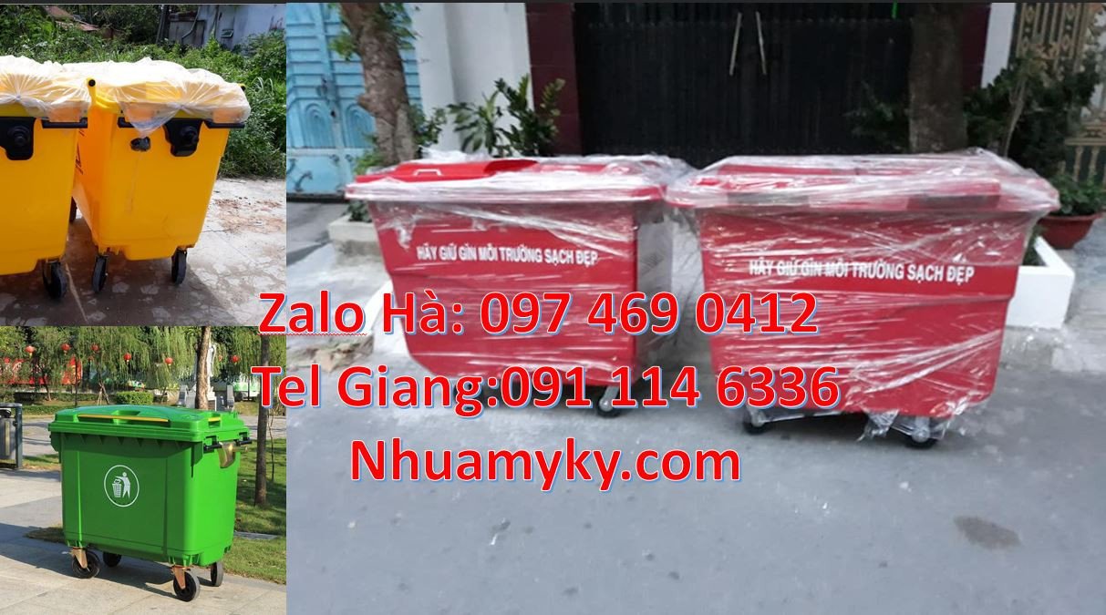 Bán xe thu gom rác cỡ lớn 1000l,xe thu gom rác bánh hơi nắp đậy giá rẻ