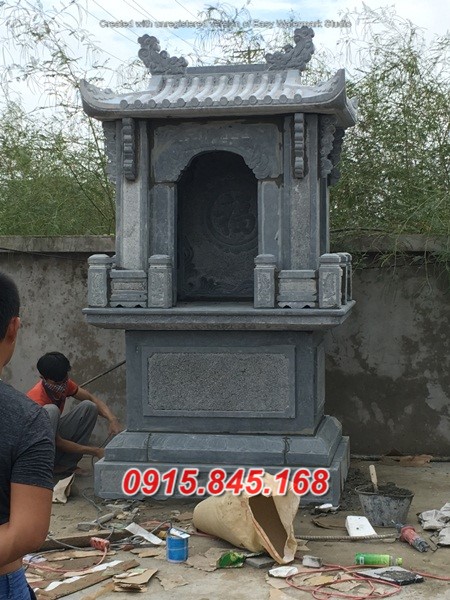 Mẫu 315 cây hương thờ sơn thần bằng đá bán cao bằng củng kỳ đài am