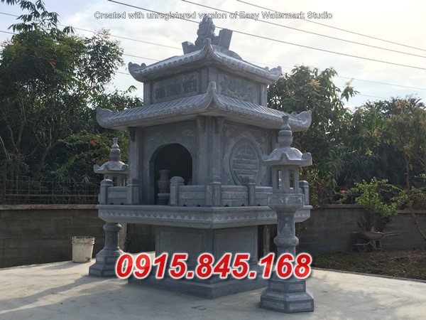 Mẫu 315 cây hương thờ sơn thần bằng đá bán cao bằng củng kỳ đài am