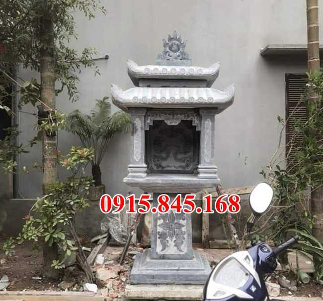 Mẫu 433 cây hương thờ thần linh bằng đá đẹp am miếu củng kỳ đài