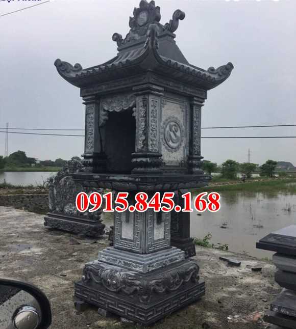 Mẫu 433 cây hương thờ thần linh bằng đá đẹp am miếu củng kỳ đài