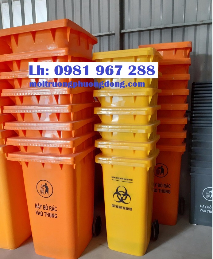 Cung cấp thùng rác nhựa công nghiệp 240L giá rẻ