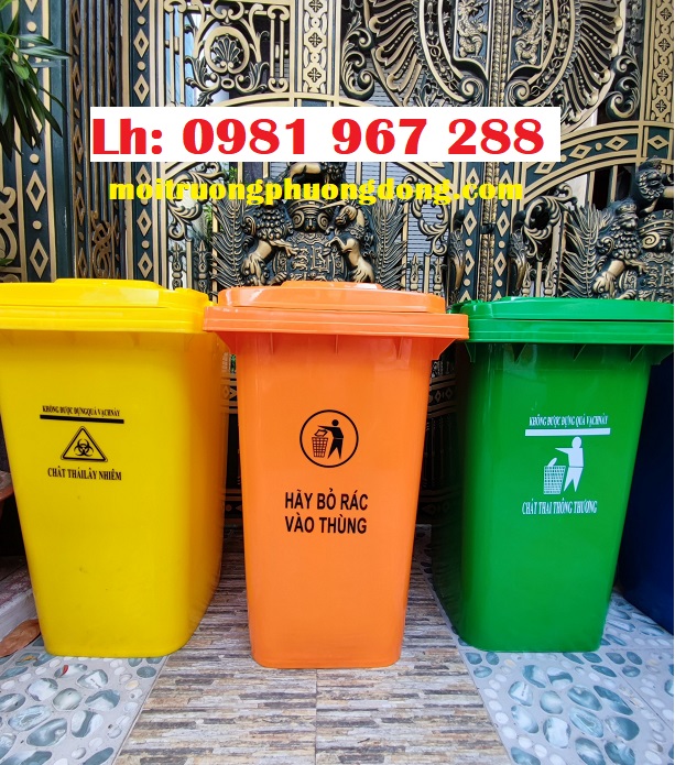 Cung cấp thùng rác nhựa công nghiệp 240L giá rẻ