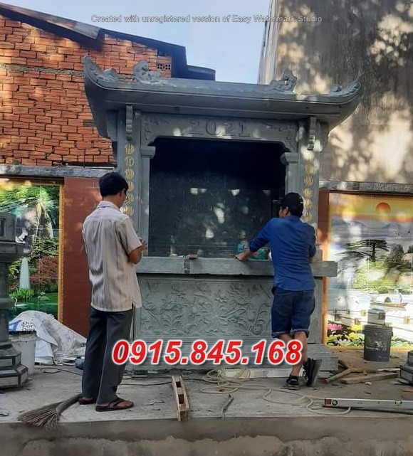 Mẫu 622 bàn thờ đá đẹp bán đà nẵng am miếu khóm củng kỳ đài