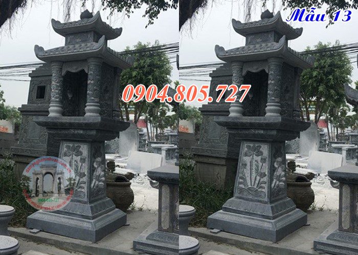 Mẫu cây hương ngoài trời bằng đá đẹp.