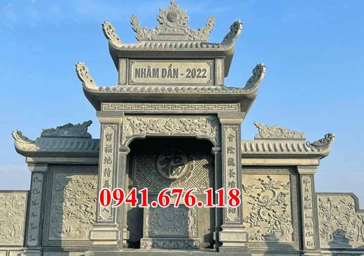 422 Lăng mộ bằng đá đẹp bán long an nhà mồ mả dòng họ bố mẹ ba má