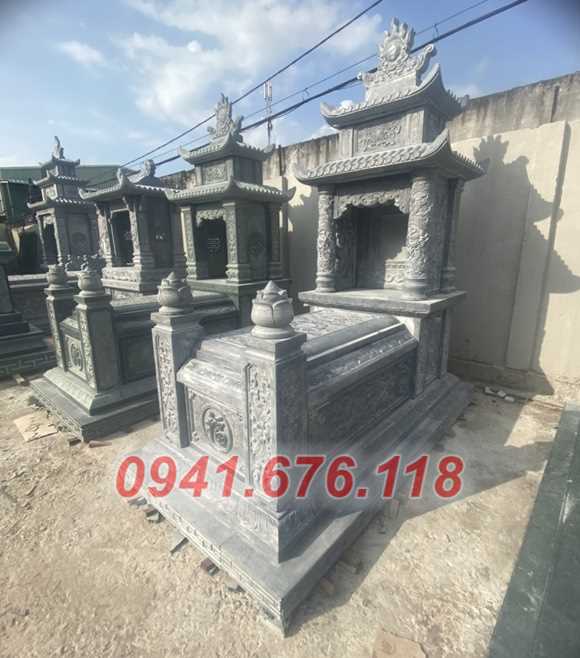 422 Lăng mộ bằng đá đẹp bán long an nhà mồ mả dòng họ bố mẹ ba má
