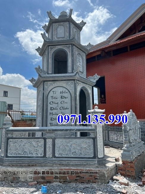 Mộ tháp đá - Mẫu mộ tháp bằng đá đơn giản đẹp bán tại Nam Định 47